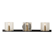 Artcraft Lighting Salinas 3 Light 24" Wide Vanity Light Black / Brass