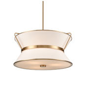 Artcraft Lighting Layla 6 Light 23" Wide Pendant Brushed Brass