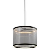Artcraft Lighting Cora 18" Wide Abstract Pendant Silver / Black