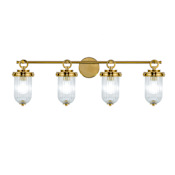 Artcraft Lighting Myla 4 Light 34" Wide Vanity Light Vintage Brass