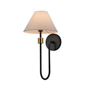 Artcraft Lighting Providence 19" Tall Wall Sconce Black / Brushed Brass