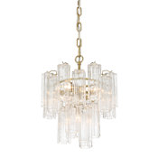 Artcraft Lighting Sophia 5 Light 18" Wide Semi-Flush Waterfall Ceiling Fixture Brass