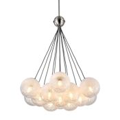Artcraft Lighting Moonlight 12 Light 28" Wide Pendant Satin Nickel