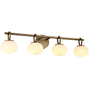 Artcraft Lighting Velora 4 Light Selectable 3000K/4000K/5000K LED Vanity Light Legacy Brass