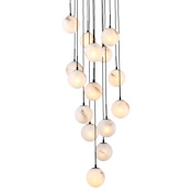 Artcraft Lighting Nightfall 15 Light 23" Wide Multi Light Pendant Black