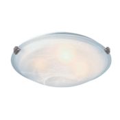 Artcraft Lighting 3 Light Flush Mount Ceiling Fixture Brushed Nickel