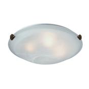 Artcraft Lighting 2 Light Flush Mount Ceiling Fixture Antique Brass