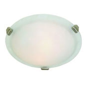 Artcraft Lighting 2 Light Flush Mount Ceiling Fixture Brushed Nickel