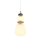 Artcraft Lighting Strata 7" Wide Selectable 3000K/4000K/5000K LED Mini Pendant Satin Nickel
