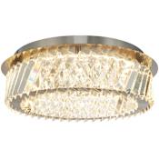 Artcraft Lighting Alya 16" Wide Selectable 3000K/4000K/5000K LED Flush Mount Drum Ceiling Fixture Polished Nickel