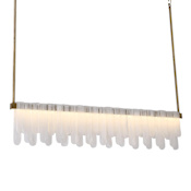 Artcraft Lighting Roselle 39" Wide Selectable 3000K/4000K/5000K LED Linear Pendant Legacy Brass