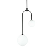 Artcraft Lighting Comet 2 Light 10" Wide LED Pendant Semi Matte Black