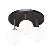 Artcraft Lighting Comet 3 Light 18" Wide LED Semi-Flush Ceiling Fixture Semi Matte Black
