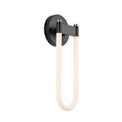 Artcraft Lighting Cascata 15" Tall LED Wall Sconce Black / Brushed Brass
