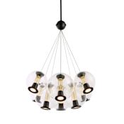 Artcraft Lighting Arlo 26" Wide Chandelier Black / Clear
