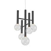 Artcraft Lighting Terra 12" Wide 3000K LED Abstract Chandelier Black