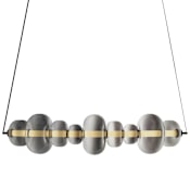 Artcraft Lighting Astra 30" Wide Abstract Linear Pendant Black