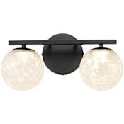 Artcraft Lighting Forma 2 Light Selectable 3000K/4000K/5000K LED Vanity Light Black
