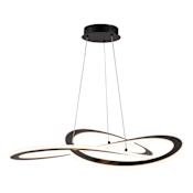 Artcraft Lighting Wave 32" Wide LED Abstract Chandelier Black