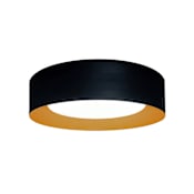 Artcraft Lighting Orsa 14" Wide Flush Mount Drum Ceiling Fixture Black / Brushed Brass / Black/Brushed Brass