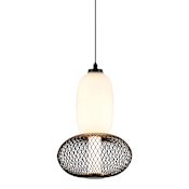 Artcraft Lighting Ace 9" Wide Abstract Mini Pendant Black