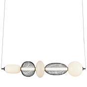 Artcraft Lighting Ace 44" Wide Abstract Linear Pendant Black