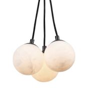 Artcraft Lighting Camila 3 Light 9" Wide Multi Light Pendant Black / Opal