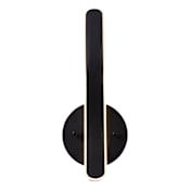 Artcraft Lighting Sirius 2" Tall LED Wall Sconce Black