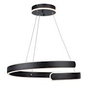 Artcraft Lighting Sirius 20" Wide LED Ring Chandelier Black