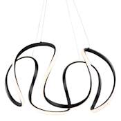 Artcraft Lighting Mira 25" Wide LED Abstract Chandelier Black