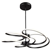 Artcraft Lighting Equinox 21" Wide LED Abstract Chandelier Black