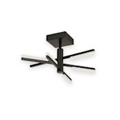 Artcraft Lighting Stix 18" Wide Semi-Flush Ceiling Fixture Black