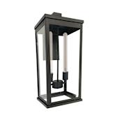 Artcraft Lighting Elmgrove 2 Light 24" Tall Outdoor Wall Sconce Black