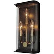 Artcraft Lighting Stonegate 3 Light 15" Tall Outdoor Wall Sconce Black