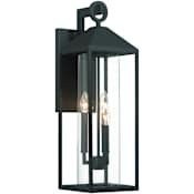 Artcraft Lighting Portside 3 Light 24" Tall Outdoor Wall Sconce Black