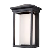Artcraft Lighting Overbrook Single Light 17" High Integrated LED Outdoor Wall Sconce Black