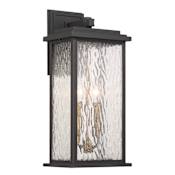 Artcraft Lighting Estate 2 Light 19" Tall Outdoor Wall Sconce Black / Brass