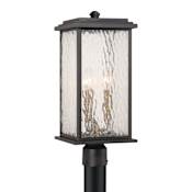 Artcraft Lighting Estate 3 Light 20" Tall Post Light Black / Brass