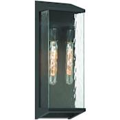 Artcraft Lighting Azure Bay 2 Light 19" Tall Outdoor Wall Sconce Black