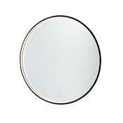 Artcraft Lighting Reflections 23-3/4" Diameter Circular Flat Accent Mirror Matte Black