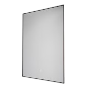 Artcraft Lighting Reflections 23-1/2" W x 31-1/2" H Transitional Rectangular Framed Bathroom Wall Mirror with Light Matte Black
