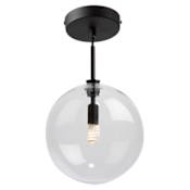 Artcraft Lighting Pinpoint 8" Wide Semi-Flush Globe Ceiling Fixture Black