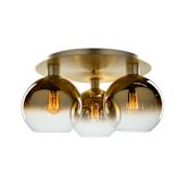 Artcraft Lighting Morning Mist 3 Light 20" Wide Semi-Flush Ceiling Fixture Gold