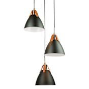 Artcraft Lighting Tote 3 Light 17" Wide Smart Multi Light Pendant Black