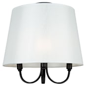 Artcraft Lighting Rhythm 3 Light 16" Wide Semi-Flush Ceiling Fixture Black