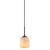 Artcraft Lighting Crema 5" Wide Mini Pendant Black / Brushed Brass