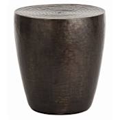 Arteriors Clint 21.5 Inch Diameter Metal Top Iron End Table Bronze
