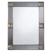 Arteriors Baldwin 30-1/2" W x 40" H Rectangular Framed Accent Mirror Antique Brass