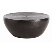 Arteriors Clint 38 Inch Diameter Metal Top Iron Coffee Table Antique Bronze