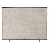 Arteriors Gita 30.5 Inch x 40 Inch Standing Fireplace Spark Screen Antique Brass
